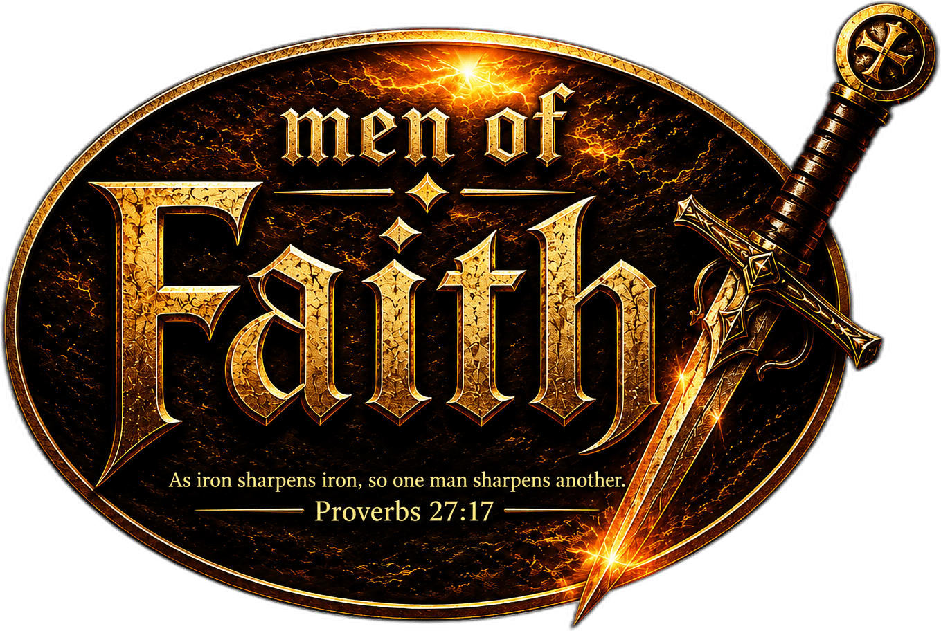 Men of Faith — As iron sharpens iron, so one man sharpens another. Proverbs 27:17